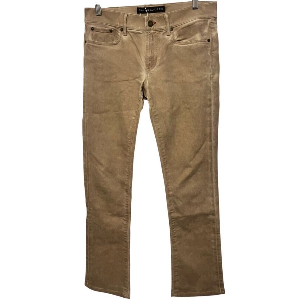 Ralph Lauren Black Label Jeans •Women 29x30• Denim Modified Slim Boot Cut Brown